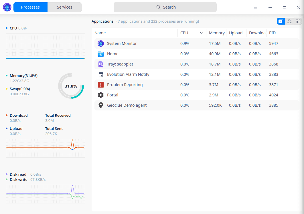 30. deepin system monitor