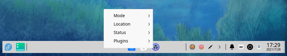 4. dde panel right click menu