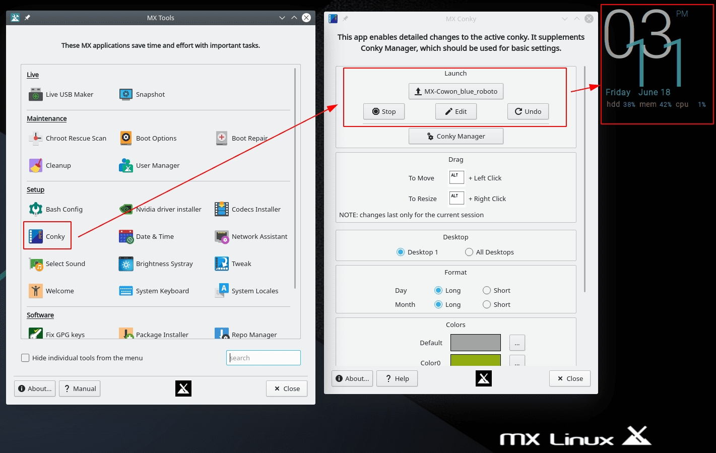 Customize the Desktop Clock