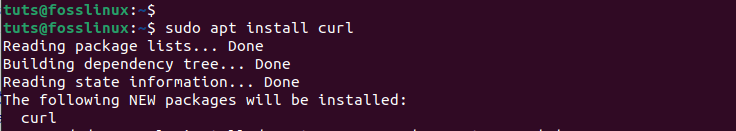 install curl