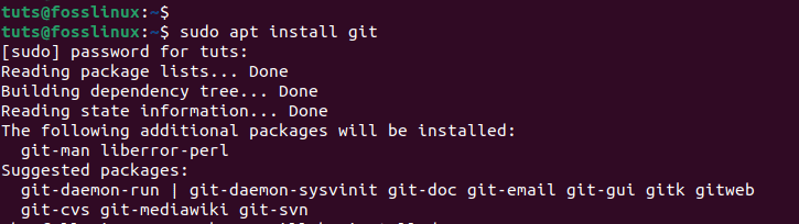 install git