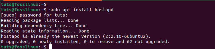 install hostapd