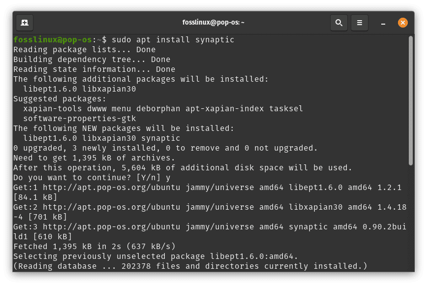 install synaptic package manager