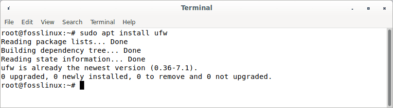 install ufw